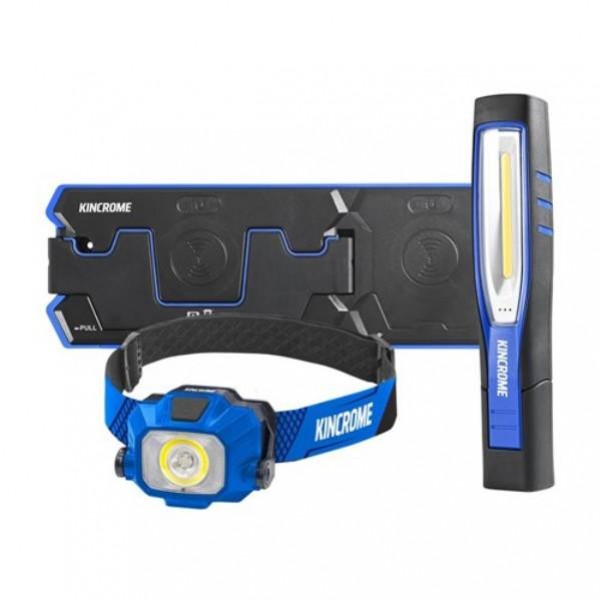 Kincrome K10322 - Wireless Charging LED Inspection and Headlamp Kit Lights & Torches